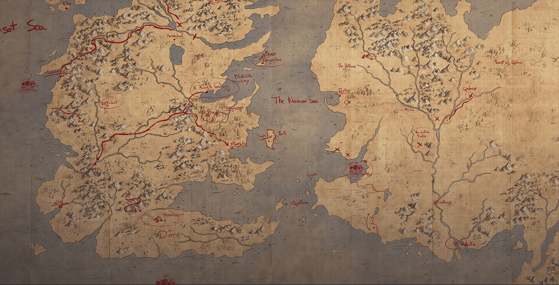 game of thrones map